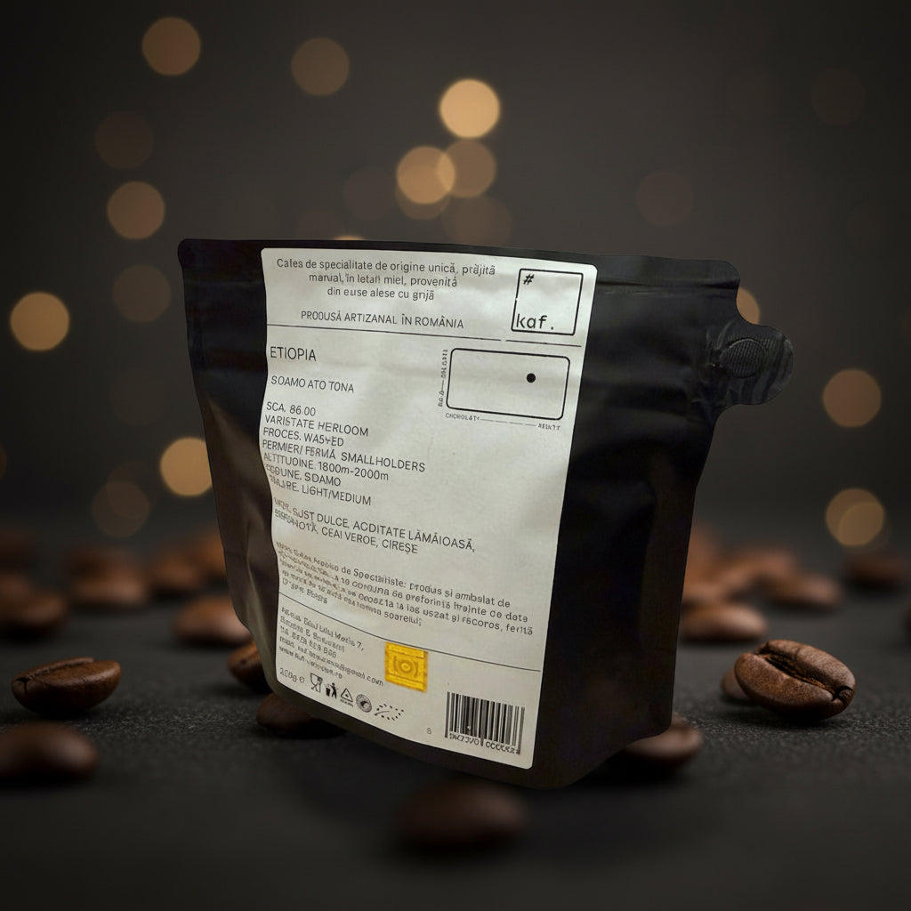 Cafea de Specialitate Single Origin ETIOPIA Sidamo Ato Tona